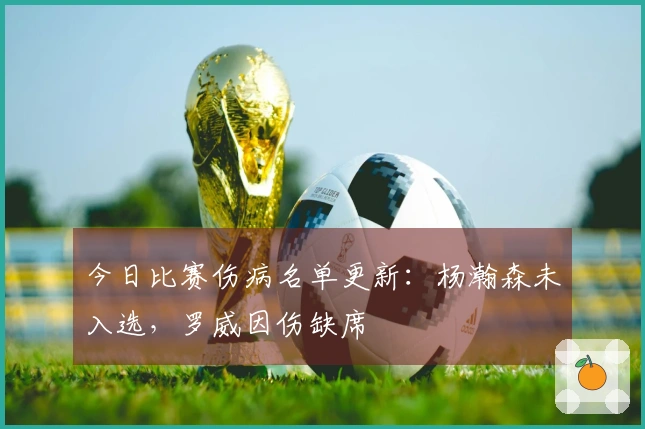 今日比赛伤病名单更新：杨瀚森未入选，罗威因伤缺席